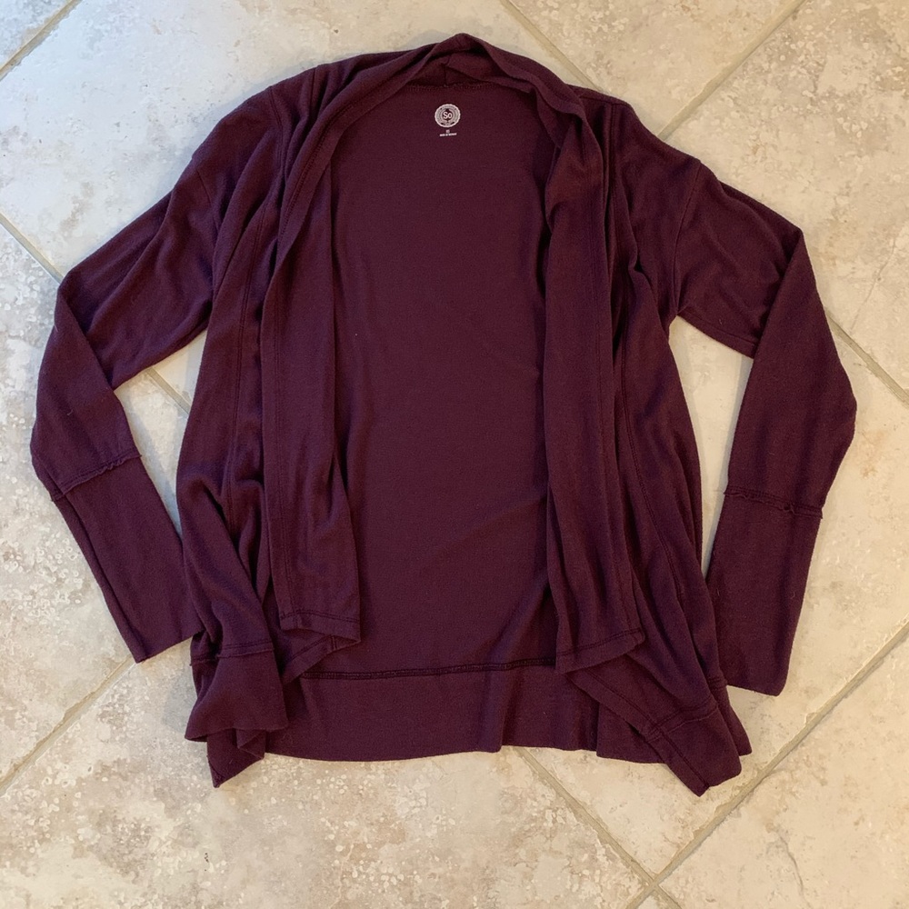 SO X-Small Maroon/Purple Cardigan - Picture 2 of 4